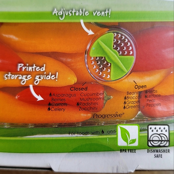 NEW Progressive Prep Solutions Fruit & Veggie Keeper - Picture 5 of 8